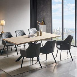Chrissie dining set (heat/scratch resistant top)