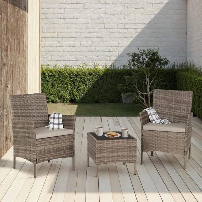 Willow 3 piece garden/patio set