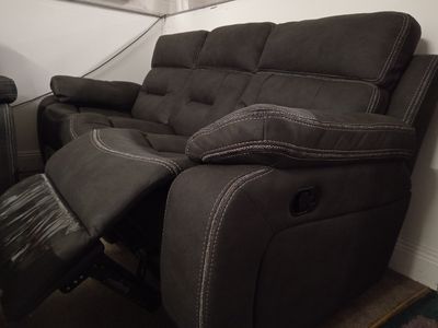 Madison 3 Seater recliner with matching recliner chairs