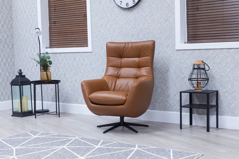 Orbit saddle swivel chair (high grade leather)