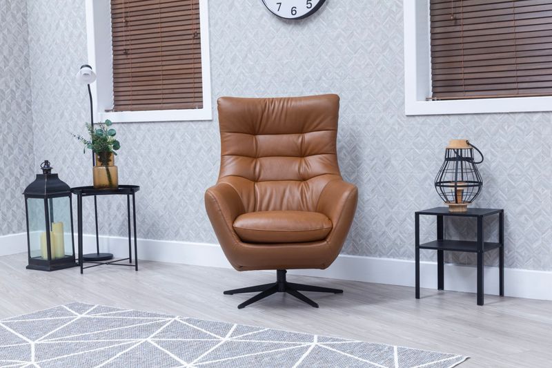 Orbit saddle swivel chair (high grade leather)