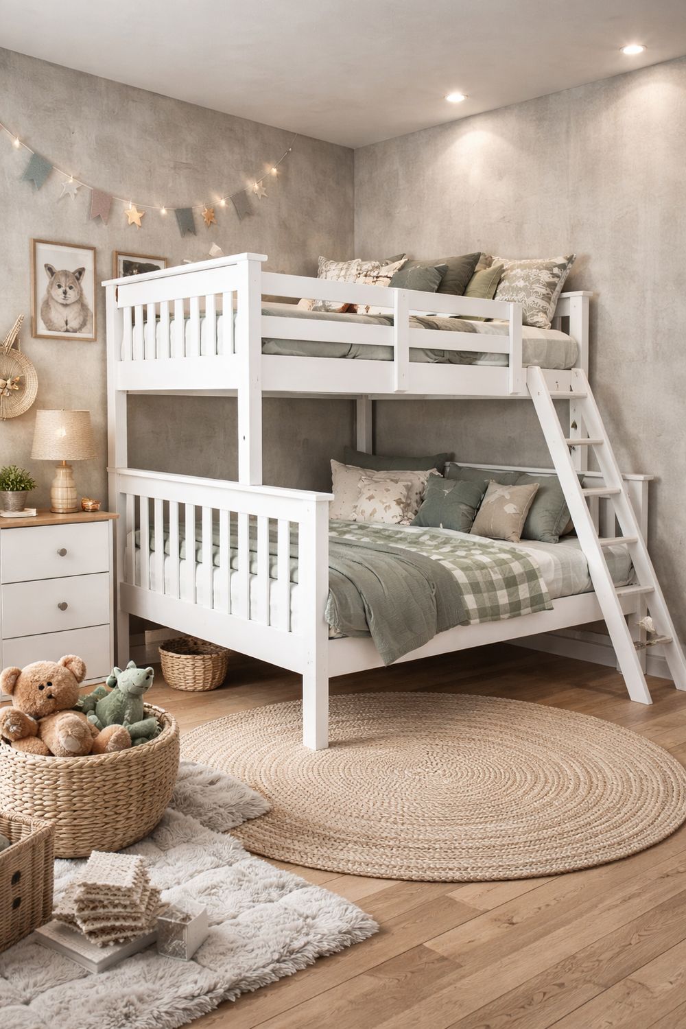 Triple bunks (full size double 4ft6)