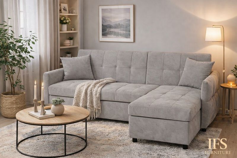 Chelsea corner sofabed with storage