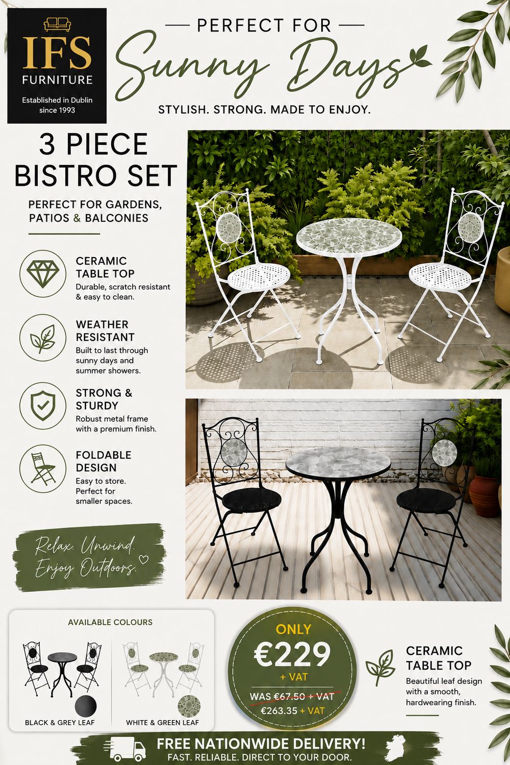 Ferne patio set