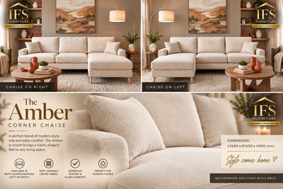 Amber Corner Chaise Sofa
