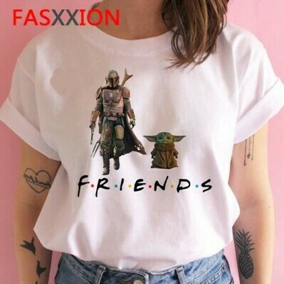 Baby yoda Tshirt-friends
