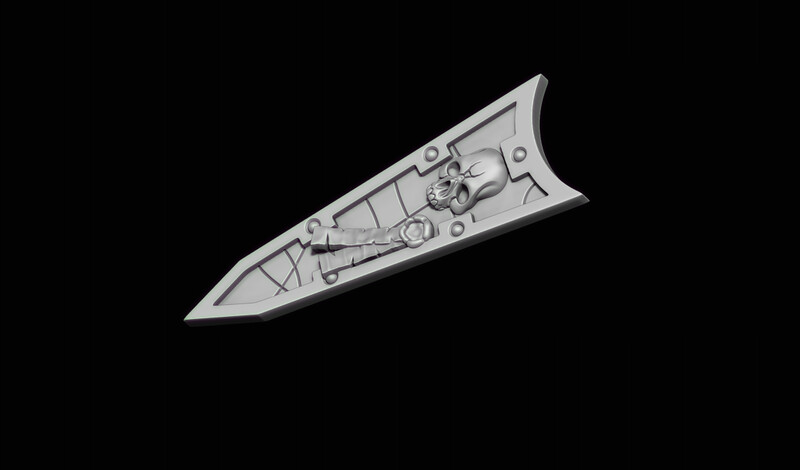 Empire of Humanity 3 Inch Objective Range Ruler - STL.