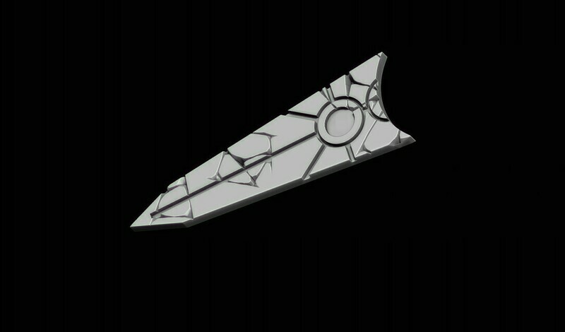 Ancient Evil 3 Inch Objective Range Ruler - STL.