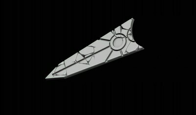 Ancient Evil 3 Inch Objective Range Ruler - STL.