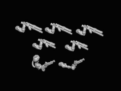 Ratmen Blowpipe and Pistol Arms - Resin