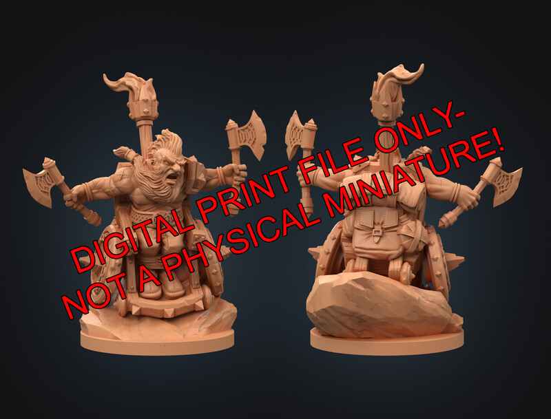 Dwarf Barbarian- STL.