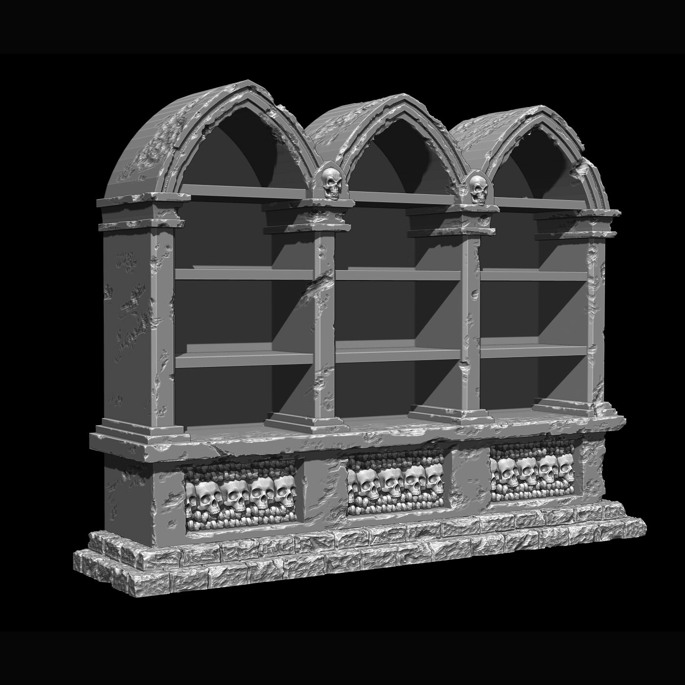 Necromancer Arcane Bookcase Empty - STL