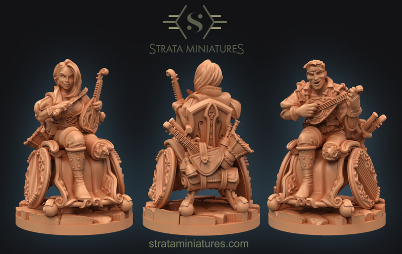 Human Bard Metal/Resin