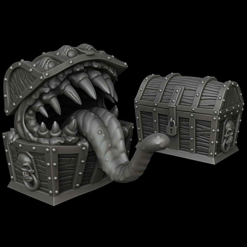 LegendGames Mimic And Chest - STL