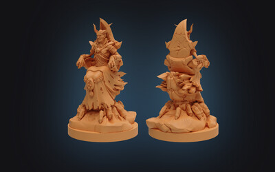Tiefling Warlock STL.