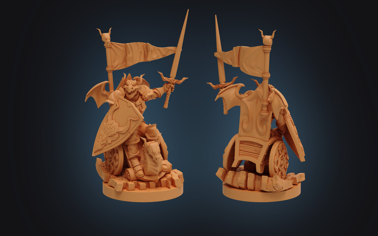 Dragonborn Paladin STL.