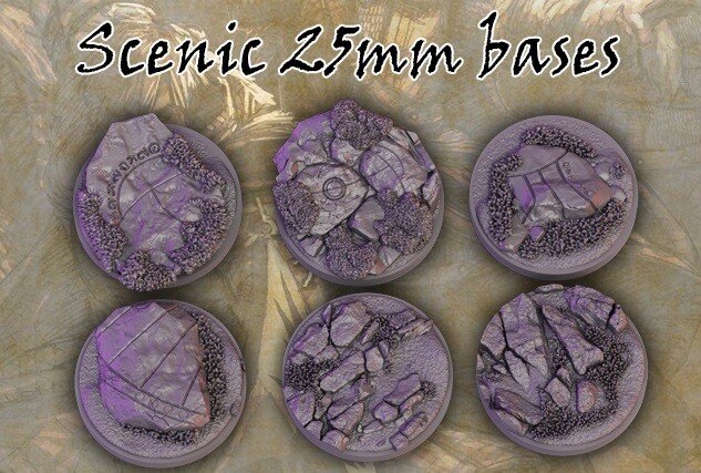 Dark Dice Scenic Bases x 12