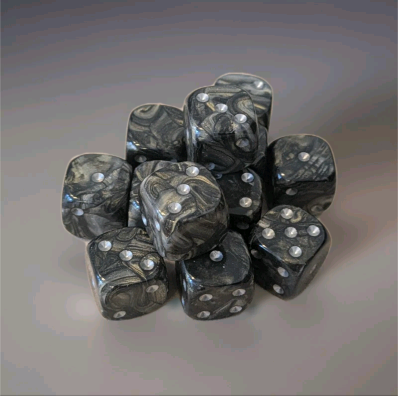 Quality UK Made Dice x 10 - Metallic Mix- Custom Six Side