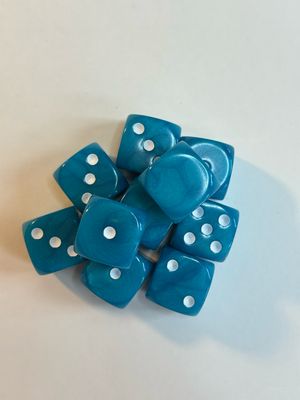 Quality UK Made Dice x 10 - Tropical Sea- Custom Six Side