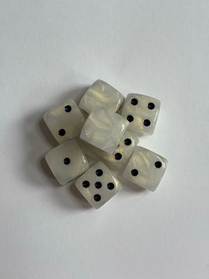 Quality UK Made Dice x 10 - Cosmic Gold - Custom Six Side