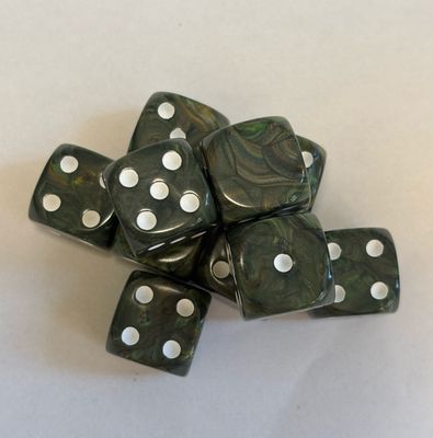 Quality UK Made Dice x 10 - Recycled Rainbow - Custom Six Side
