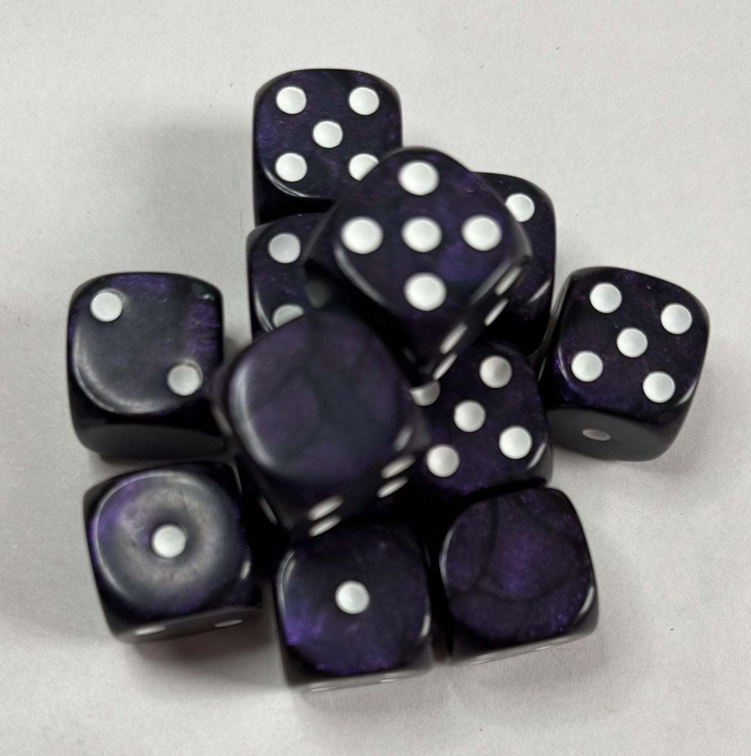Quality UK Made Dice x 10 - Mysterious Purple - Custom Six Side