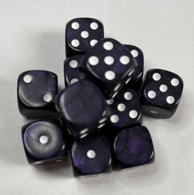 Quality UK Made Dice x 10 - Mysterious Purple - Custom Six Side