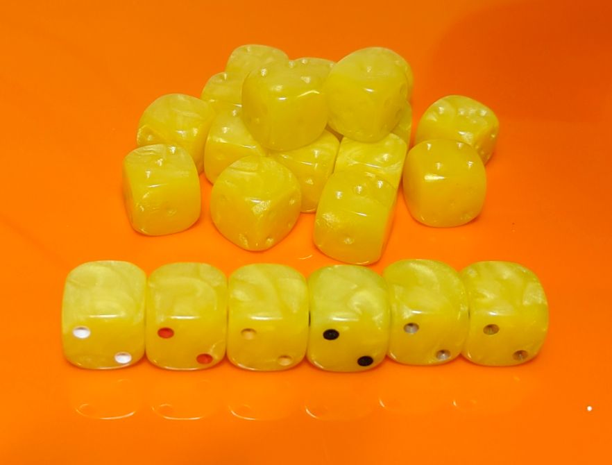 UK Made 12mm Pick Your Pip Colour x 10 Not So Mellow Yellow