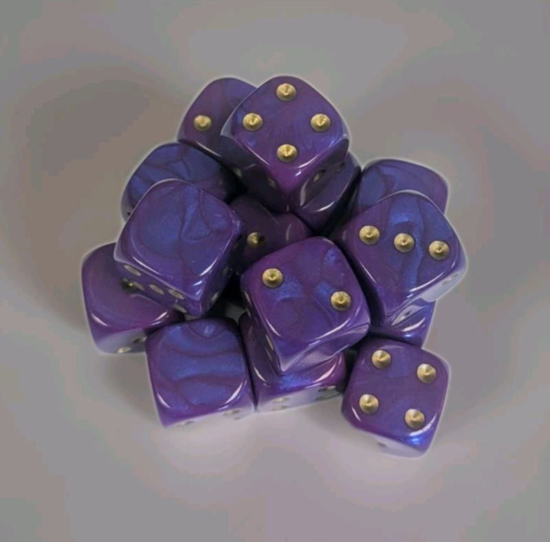 Quality UK Made Dice x 10 - Cadpurplebury - Custom Six Side