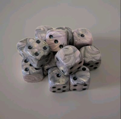 Quality UK Made Dice x 10 - Pink Black Gold Collision - Custom Six Side
