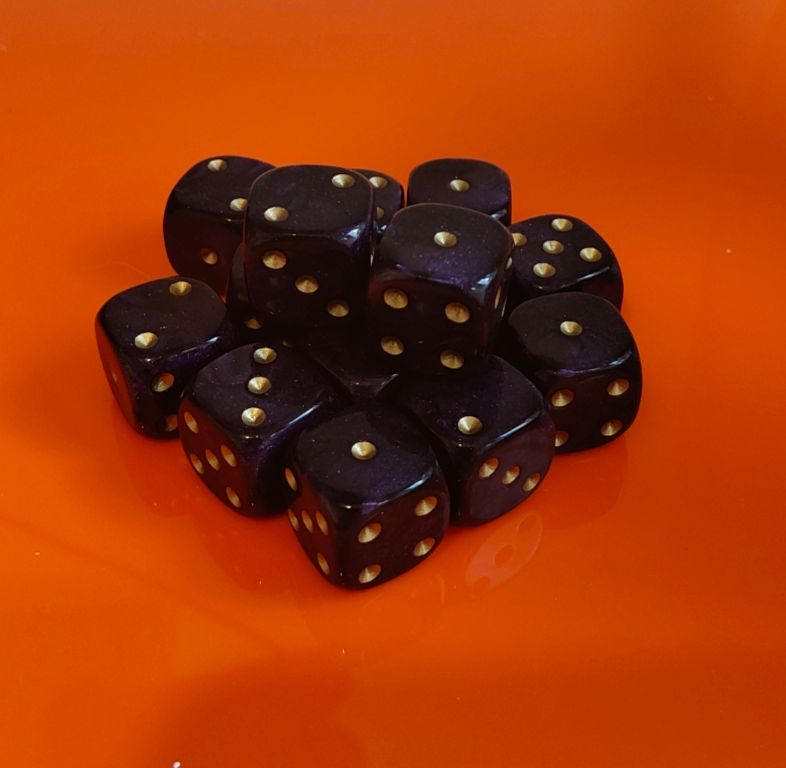 Quality UK Made Dice x 10 - Regal Purple - Custom Six Side