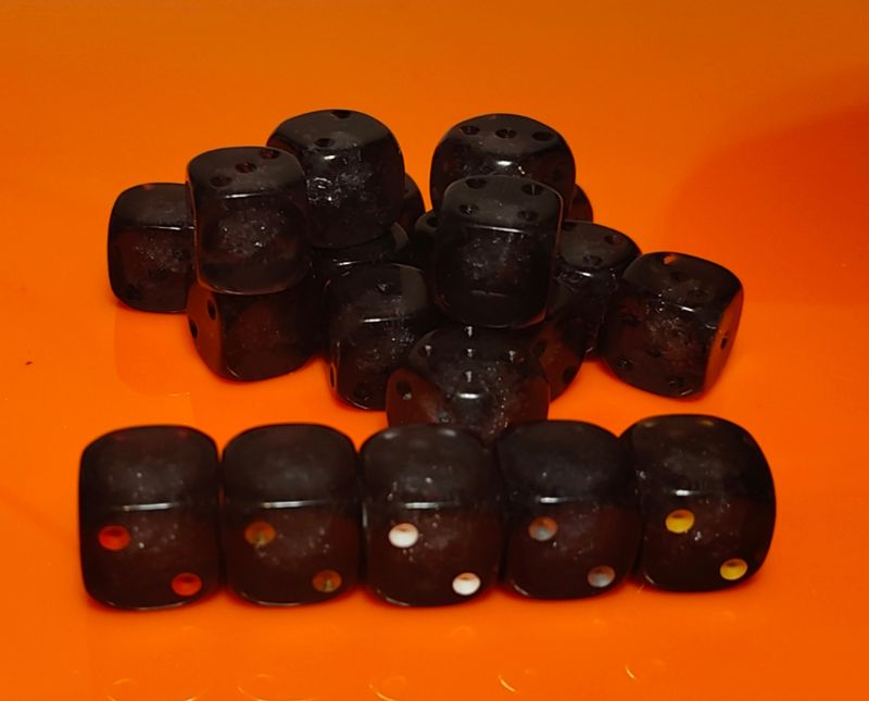 UK Made 12mm Pick Your Pip Colour x 10 Smokey Joe