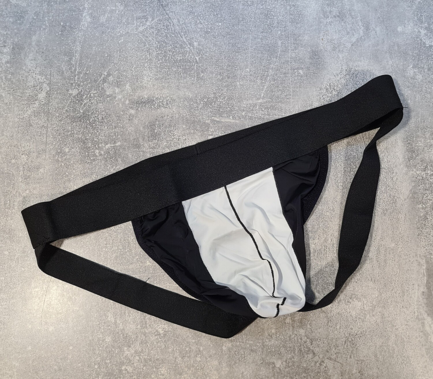 Muški donji veš - Jockstrap Classic Black White