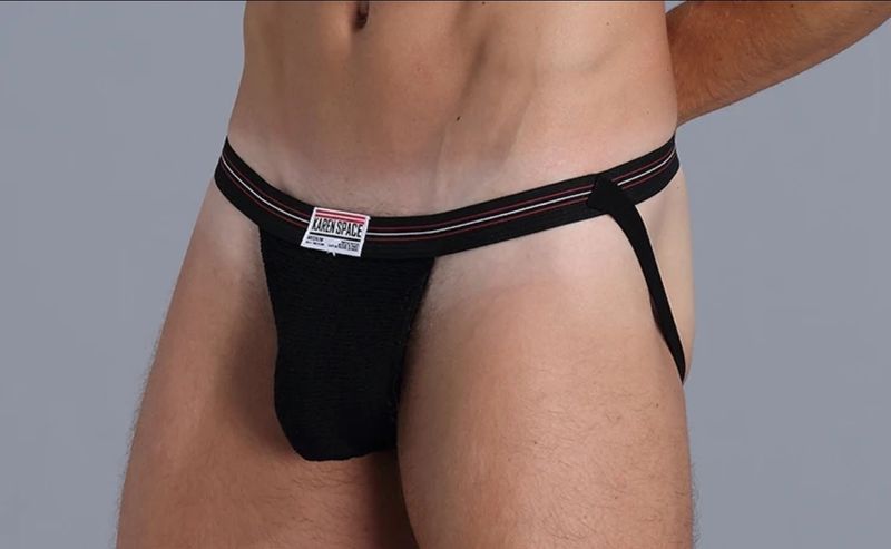 Muški donji veš - Jockstrap Karen Space Black