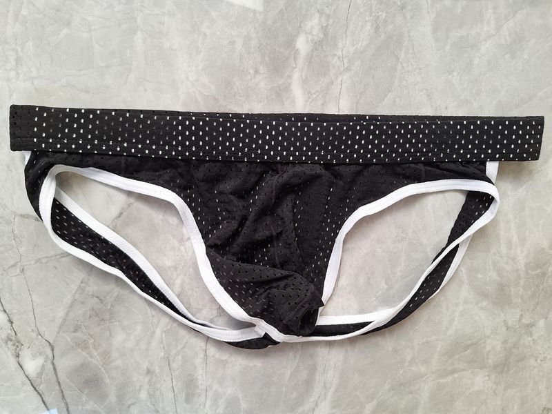 Muški donji veš - Jockstrap Mesh Black