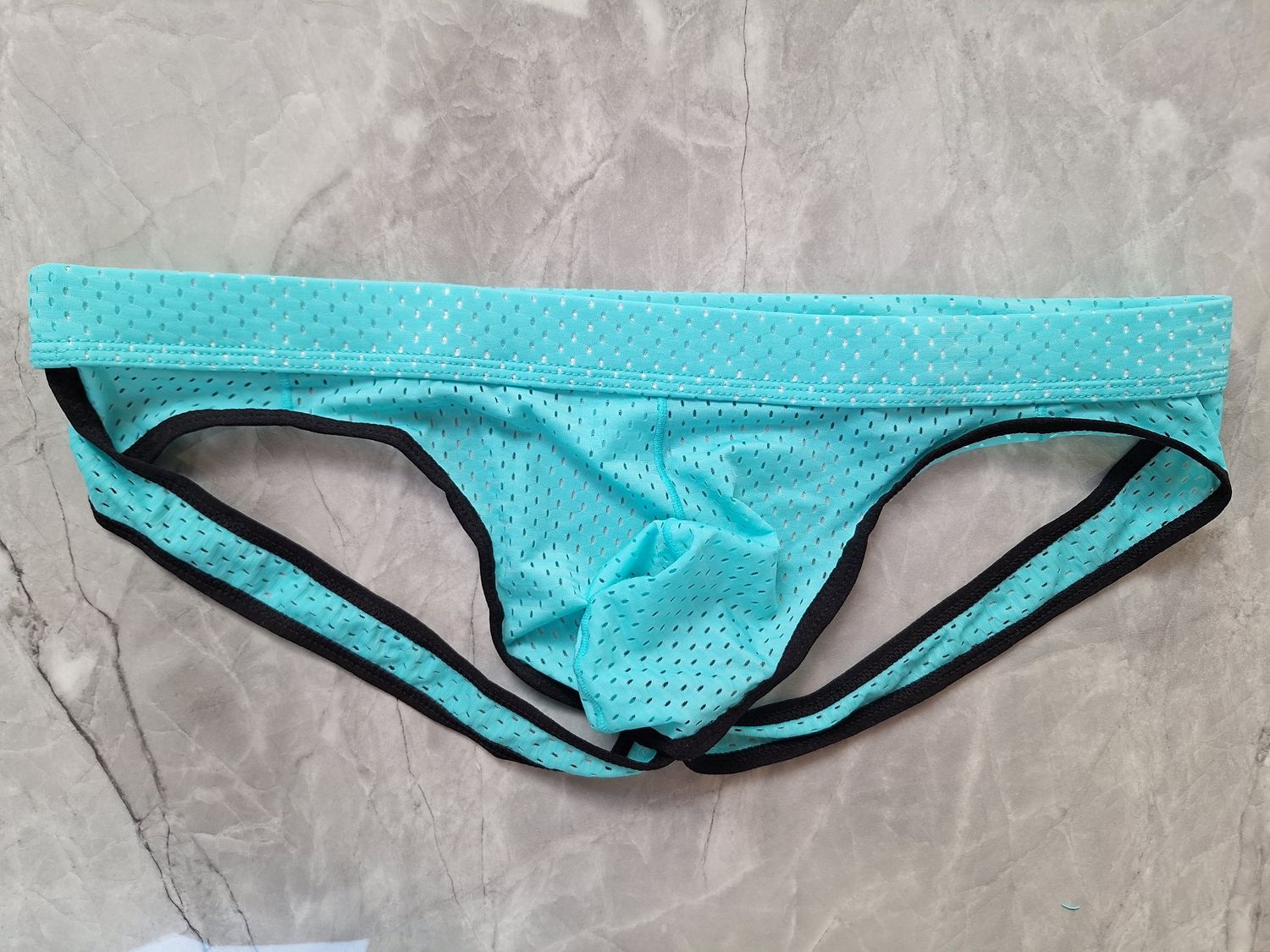 Muški donji veš - Jockstrap Mesh Blue