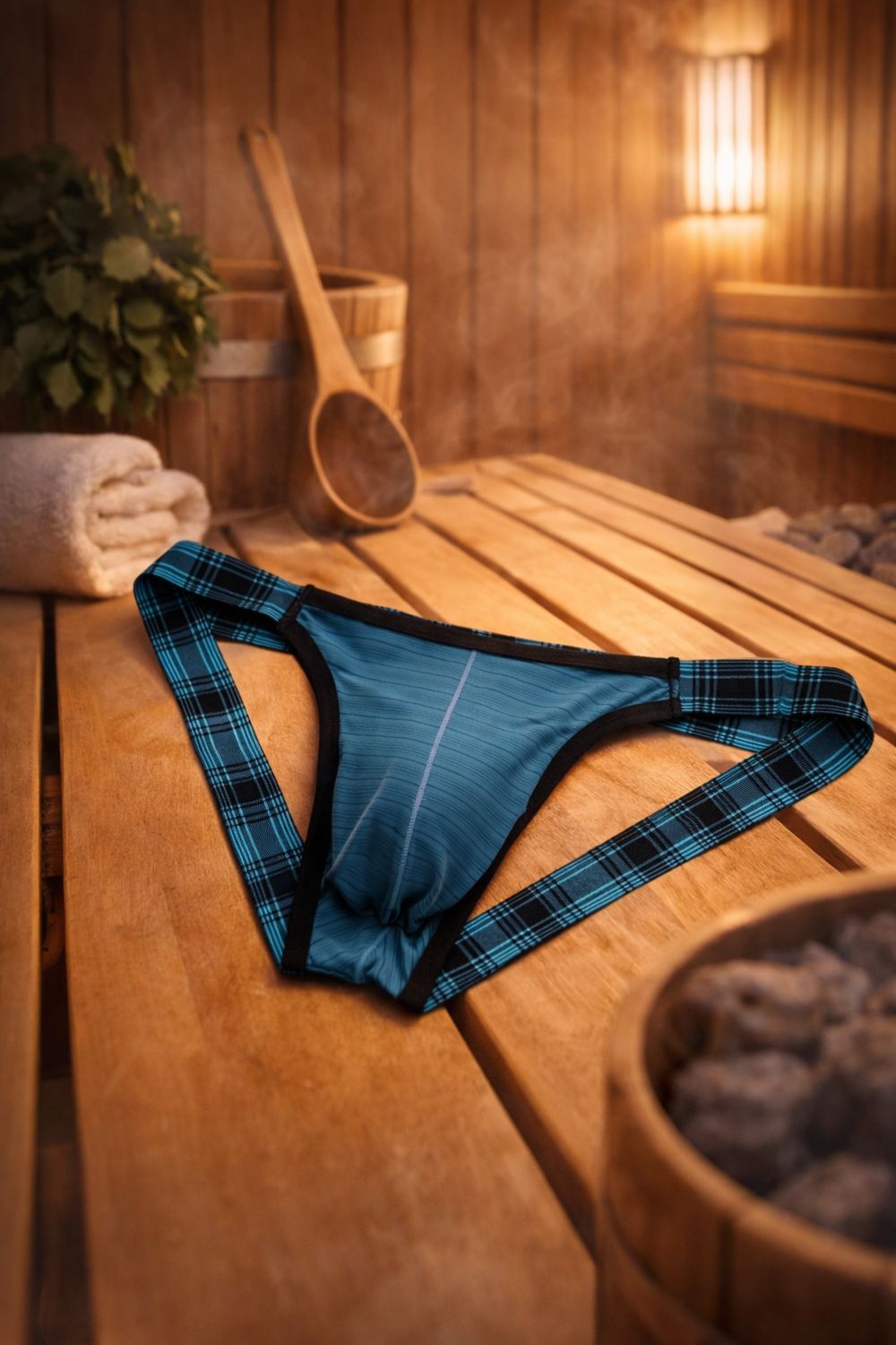 Jockstrap Karo Plave