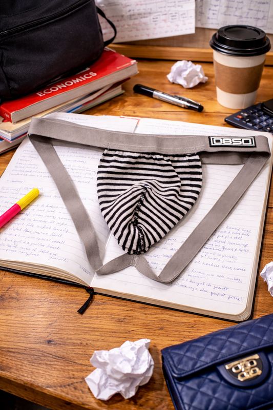 Muški donji veš - Jockstrap Gray Muški donji veš - Jockstrap Gray