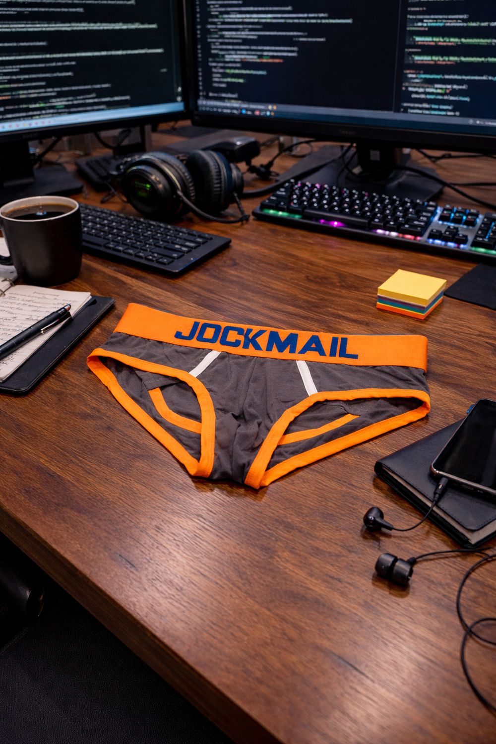Jockstrap Jockmail Open - Orange