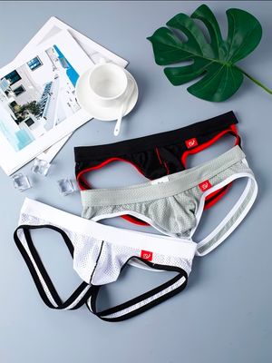 Muški donji veš - Mesh Jockstrap Black