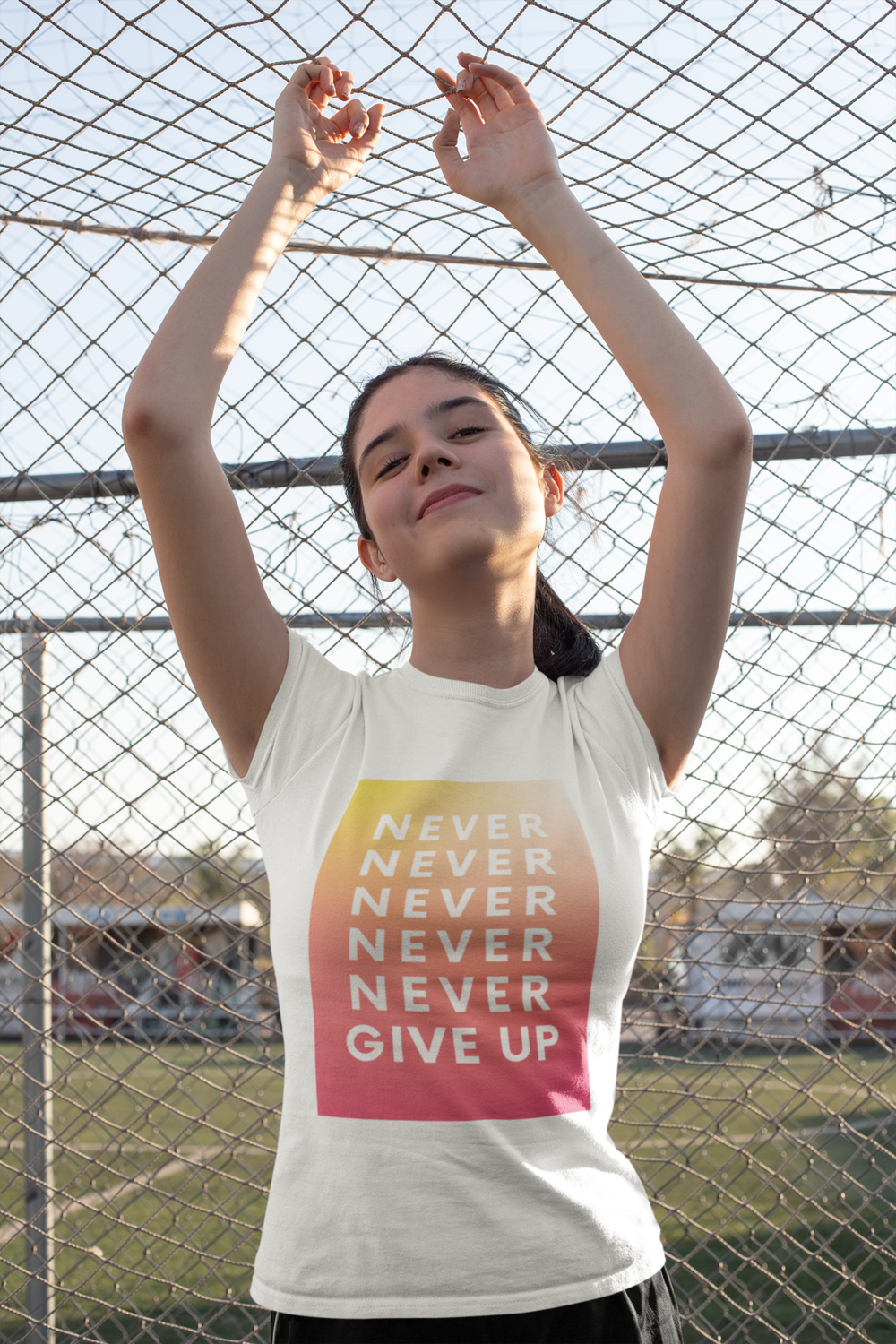 NEVER GIVE UP