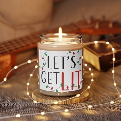 LET&#39;S GET LIT -  9 oz. SCENTED CANDLE