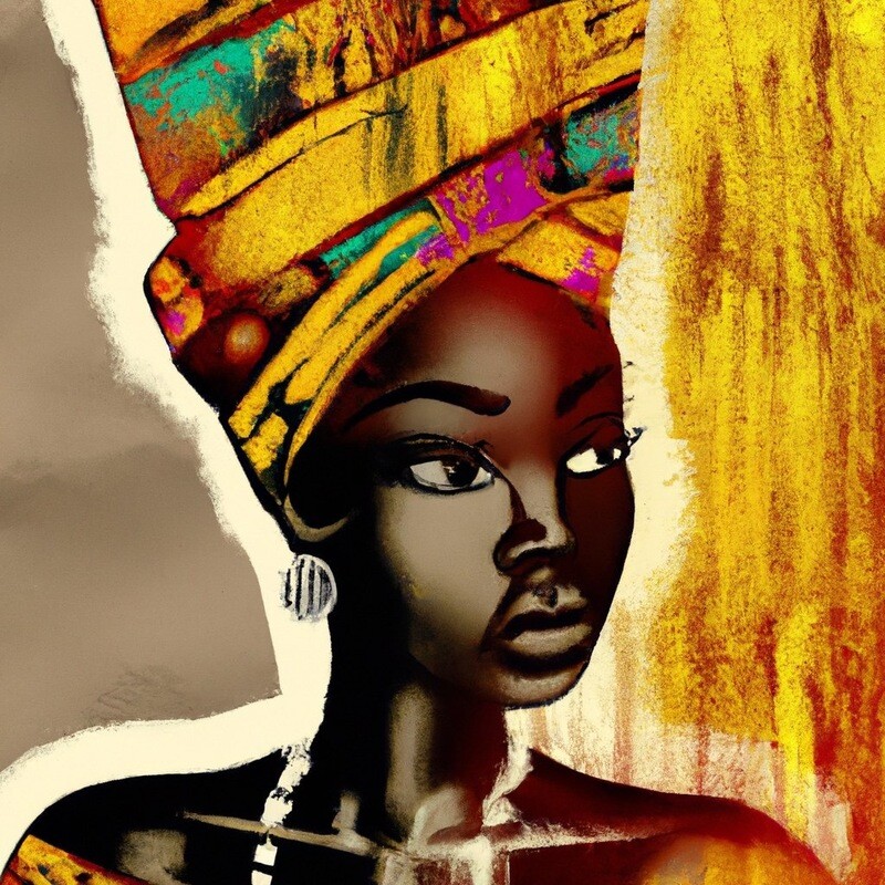 BLACK QUEEN DIGITAL ART