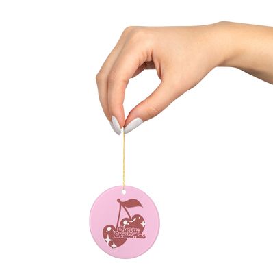 CHERRY CHRISTMAS ORNAMENT