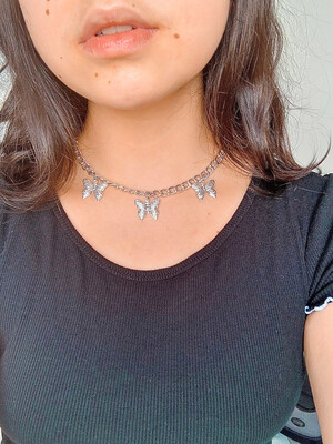 Necklace Butterfly Silver (Bajo Pedido)