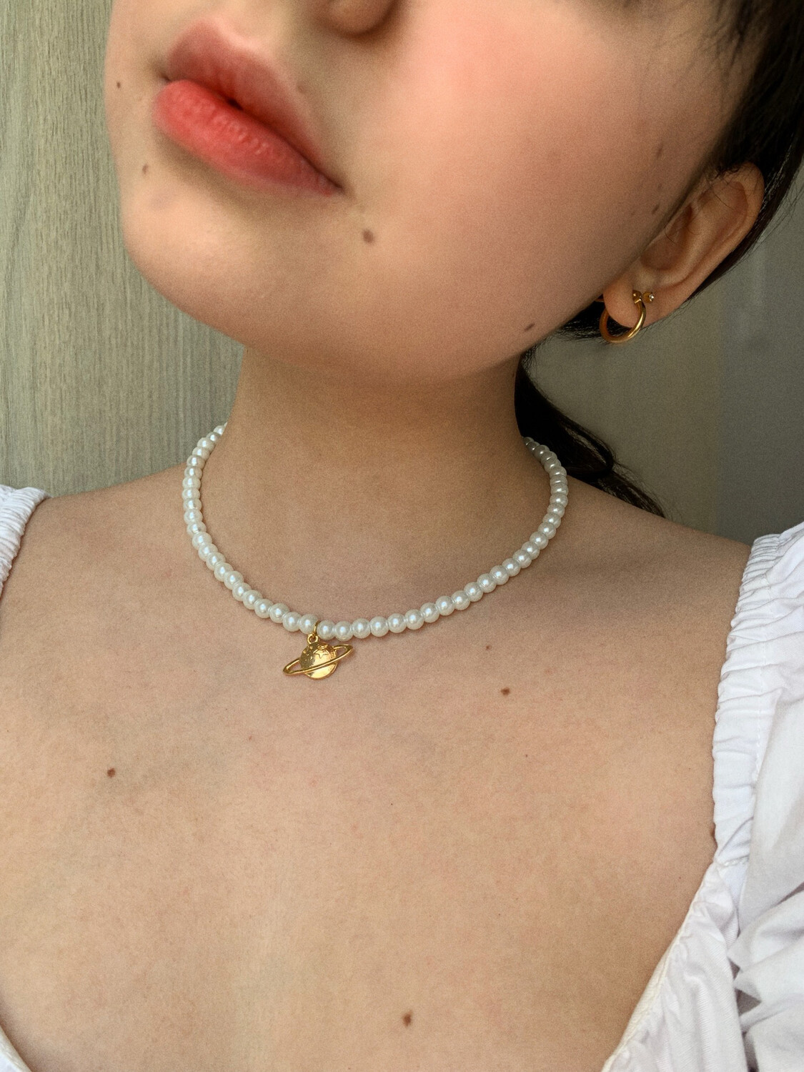 Necklace Pearl Space (Bajo Pedido)