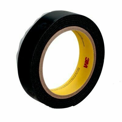 3M™ Hook Fastener SJ3572, Black, High-Performance Acrylic Adhesive, Case Quantity