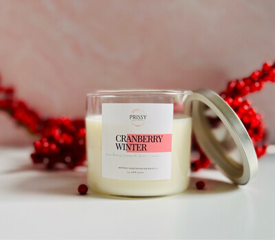 Cranberry Winter 3-Wick Candle