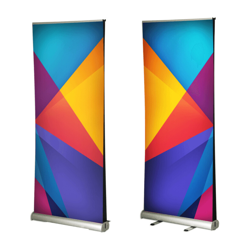 Double Sided Pull Up Banner (33x81")