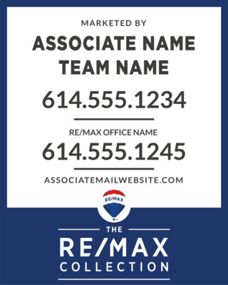 REMAX Collection Realtor 24x30" - Real Estate Sign Panel